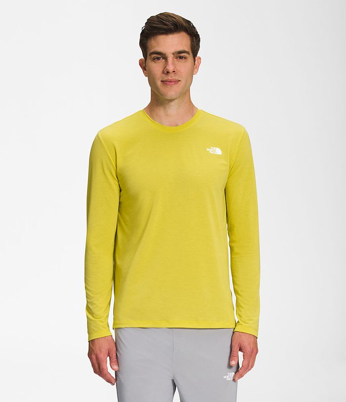 Camiseta The North Face Hombre Amarillo Wander Manga Larga 23081PYRG